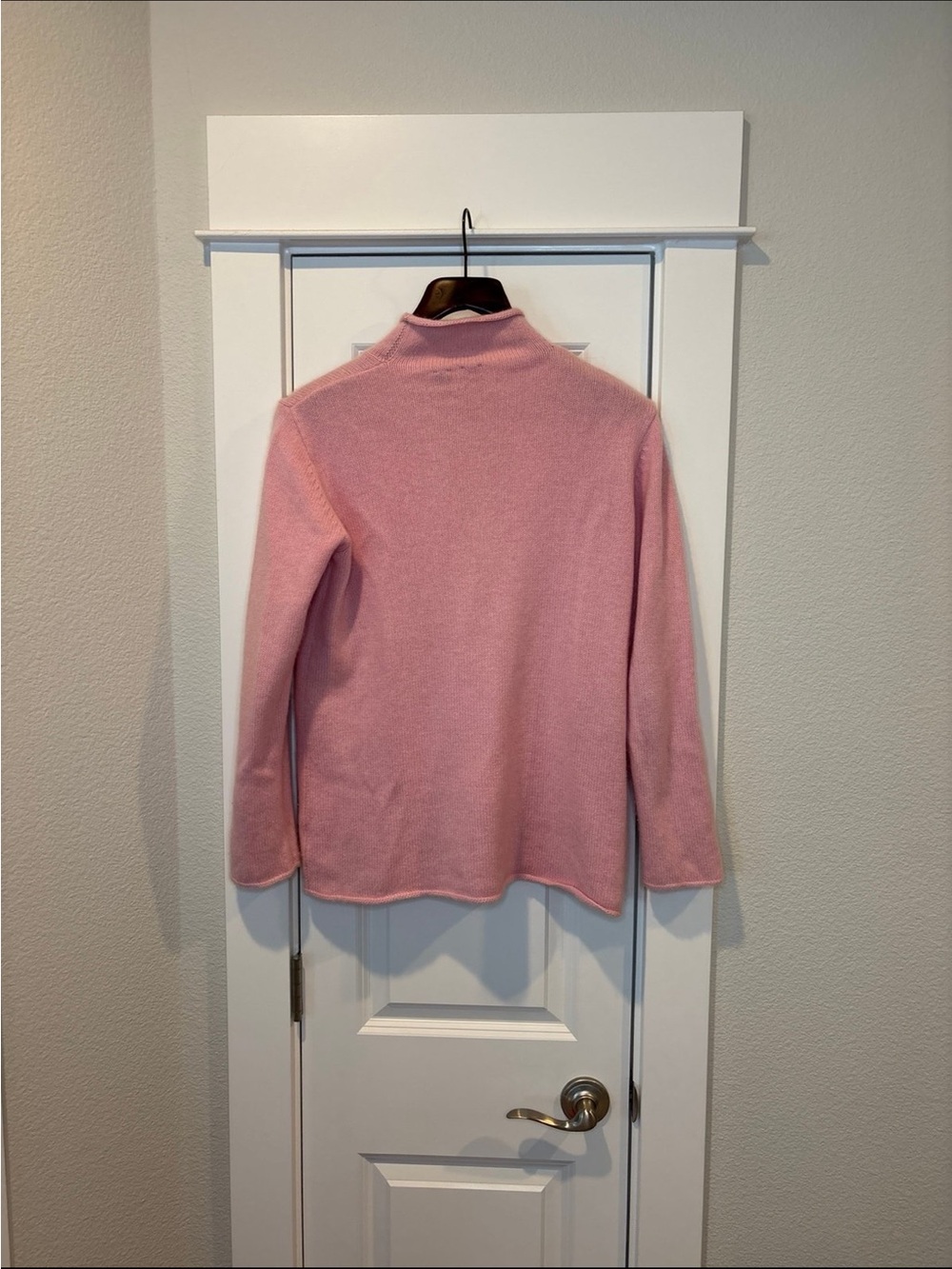Saks Fifth Avenue Pink Mock Neck Sweater